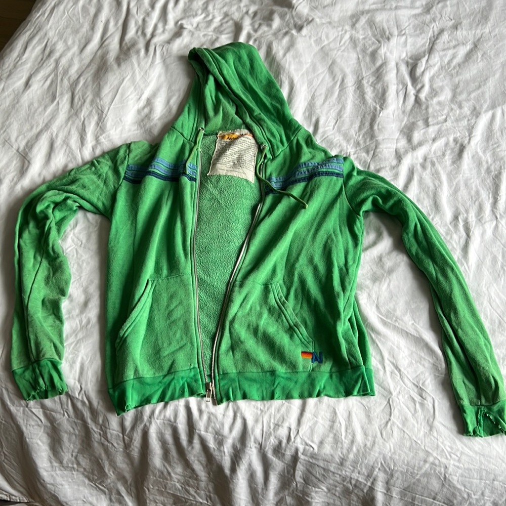 Light weight green hoodie